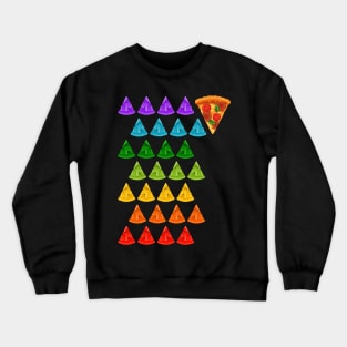 Pizza raimbow Crewneck Sweatshirt